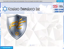 Tablet Screenshot of colegioevangelicoluz.com.br